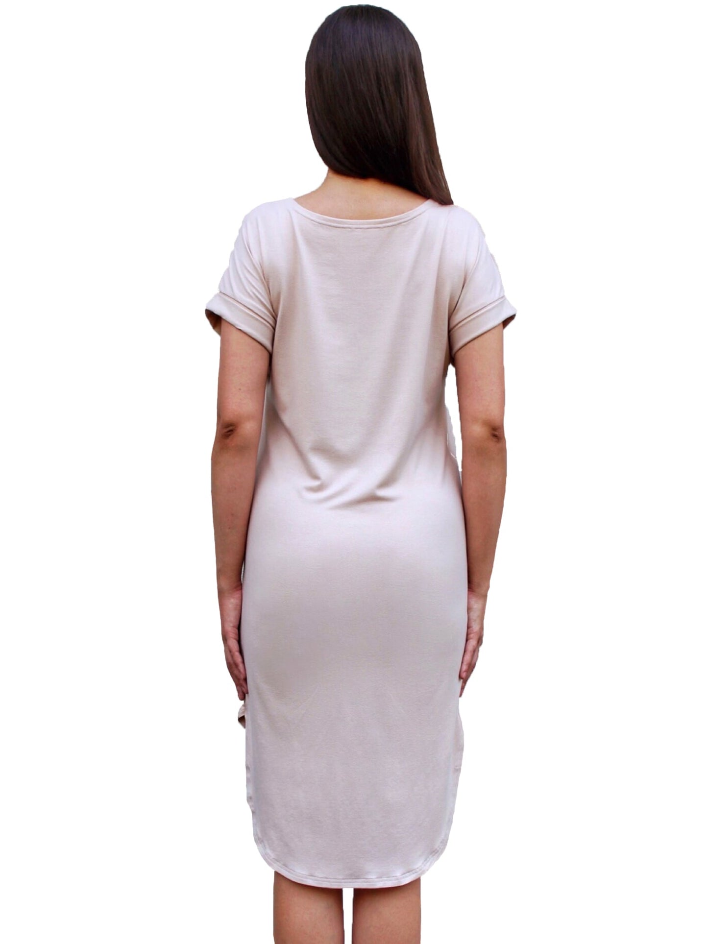 TheG Viscose Longline Dress // powdery
