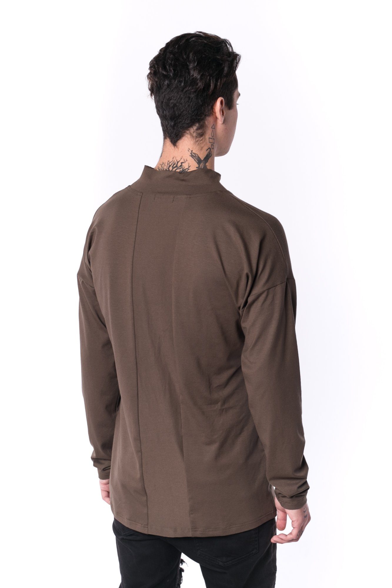 The Man Panelled Turtleneck 17 // firgreen