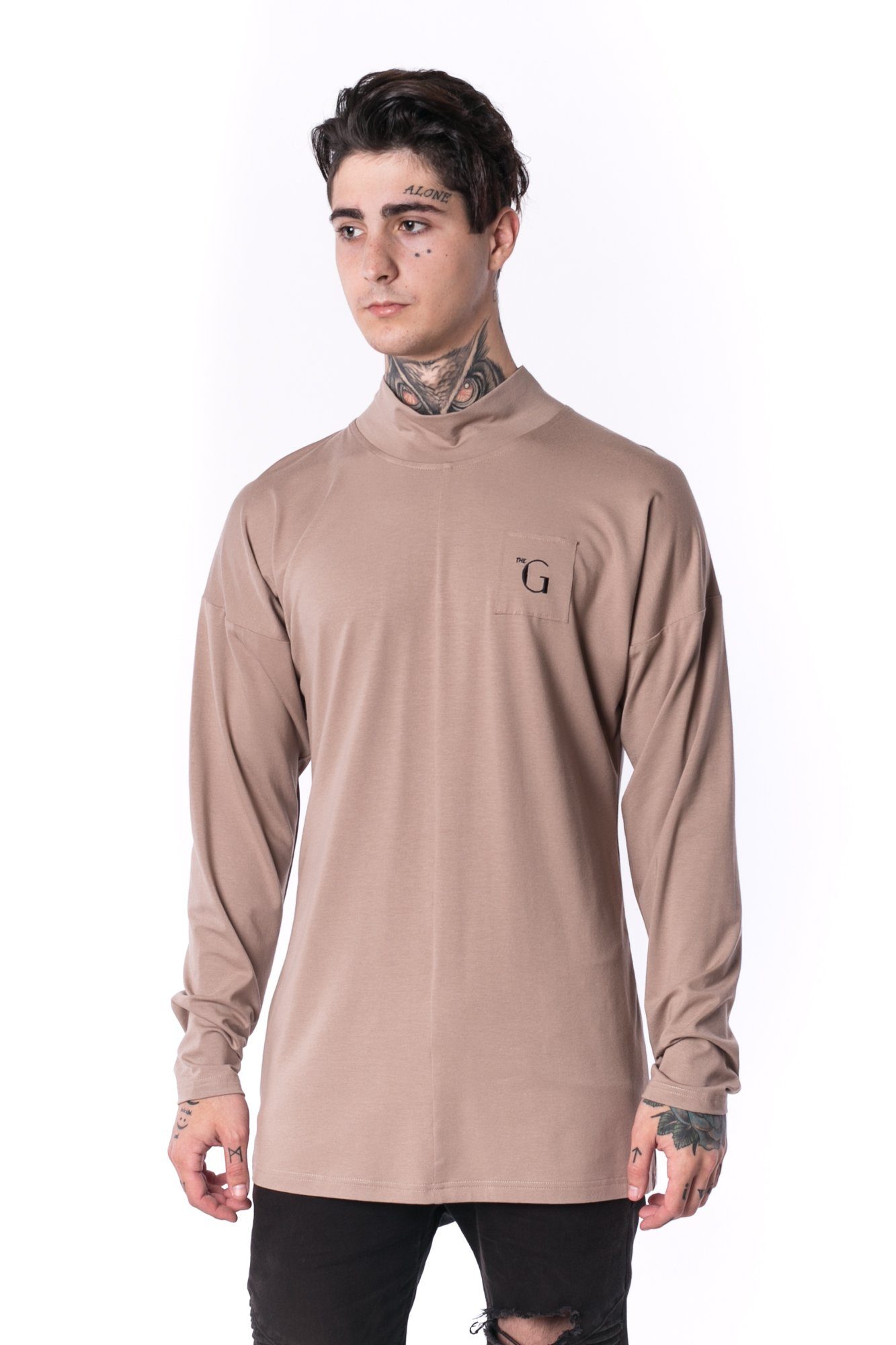 The Man Panelled Turtleneck 17 // mocca