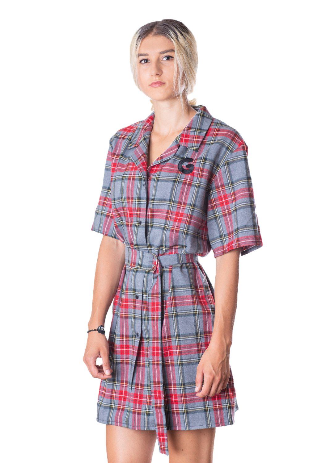 Tartan Woman Dress // gry
