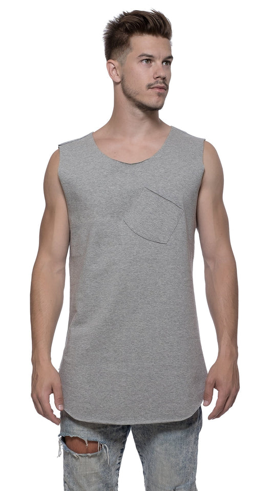 TheG Longline Vest // grey