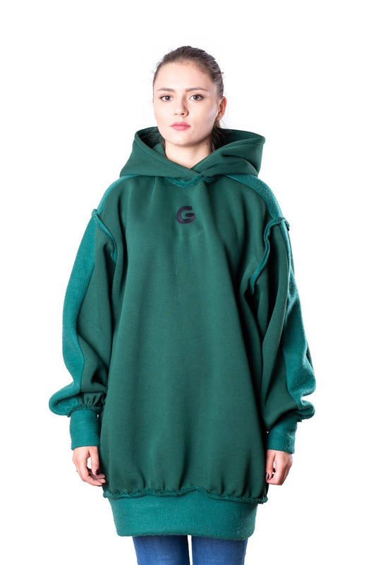 TheG Fresh Oversize Hoody Woman // smaragd
