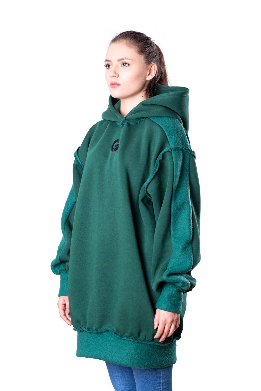 TheG Fresh Oversize Hoody Woman // smaragd