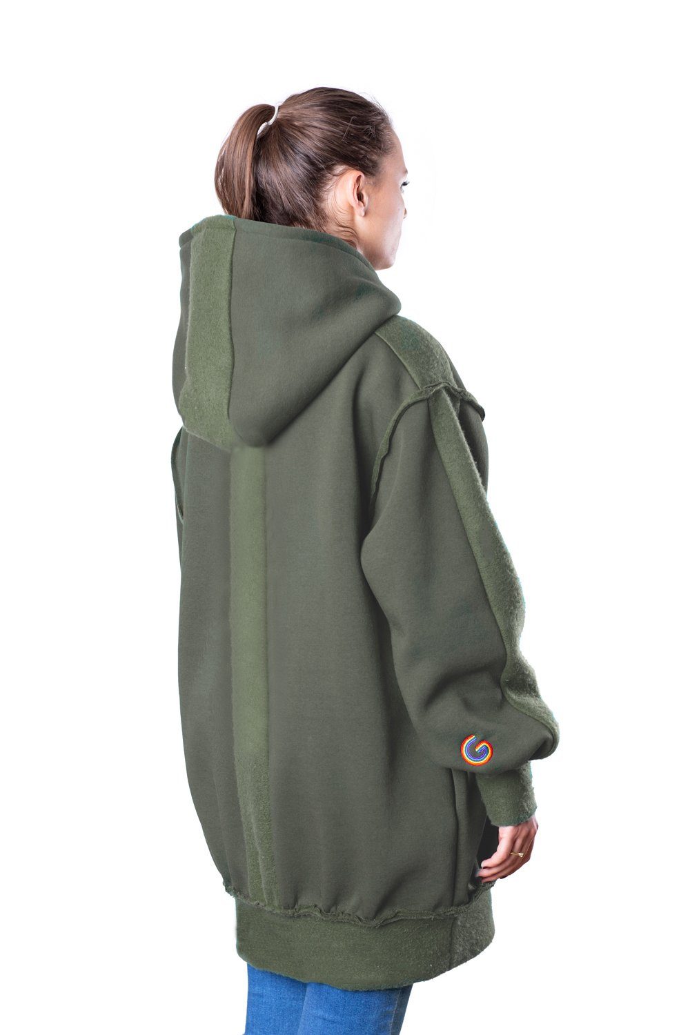 TheG Fresh Oversize Hoody Woman // military green