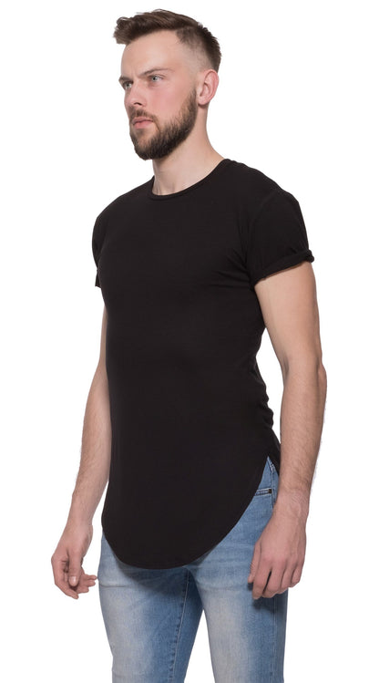 TheG Man viskózové Basic 1/2 dlhé tričko // čierne