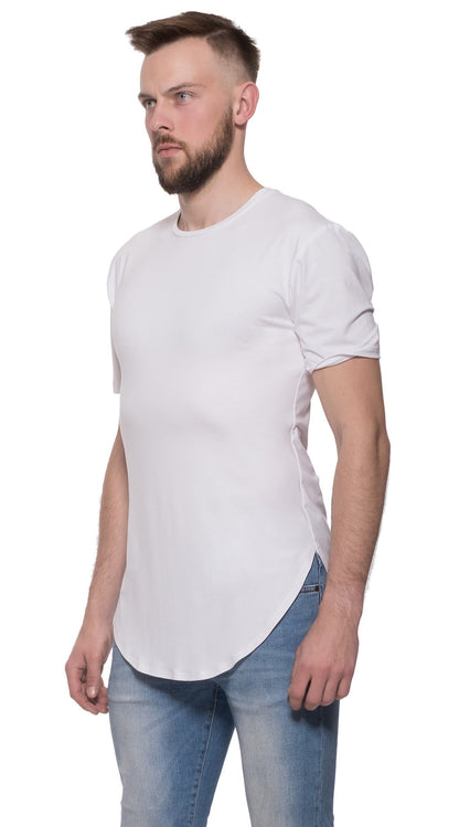 TheG Man viskózové Basic 2/2 dlhé tričko // biele