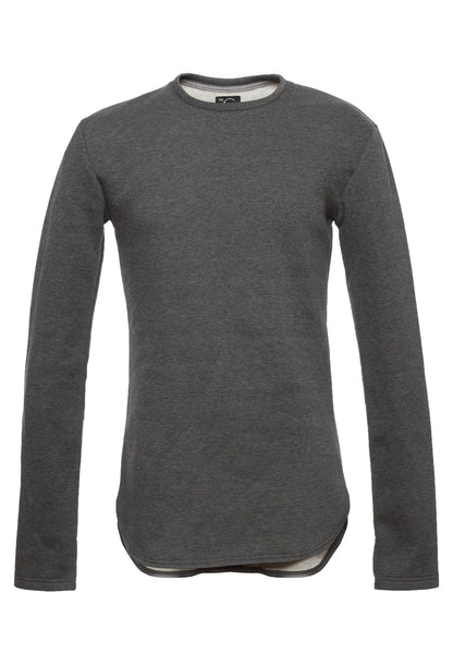 TheG cotton handmade designer closed sweater gray